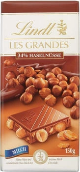 Lindt Les Grandes 34% Haselnüsse Vollmilch Tafel 150g