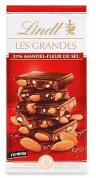 Lindt Les Grandes 31% Mandel-Fleur de Sel Feinherb Tafel 150g