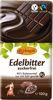 Birkengold Schokolade Edelbitter 100 g