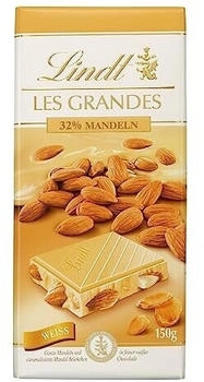 Lindt Les Grandes 32% Mandeln Weiße Schokolade Tafel 150g