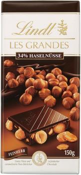 Lindt Les Grandes 34% Haselnüsse Feinherb Tafel 150g