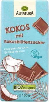 Alnatura Bio Kokos-Schokolade mit Kokosbl&uuml;tenzucker 100 g