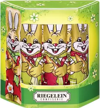 Riegelein Riegelein Massiv-Osterhasen groß 125g