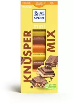 Ritter-Sport mini Knusper Mix 9 Stk.
