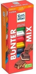 Ritter-Sport mini Bunter Mix 9 Stk.
