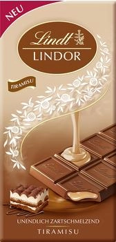 Lindt Lindor Tiramisu Vollmilch Tafel 100g