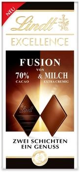 Lindt Excellence Fusion 70% & Milch Tafel 100g