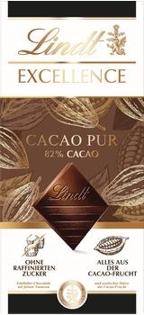Lindt Excellence 82% Cacao Pur Edelbitter Tafel 50g