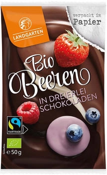 Landgarten Beeren in dreierlei Schokoladen 50g