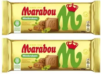 Marabou Mintkrokant 170g