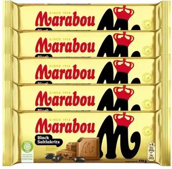 Marabou Black Saltlakrits 170g