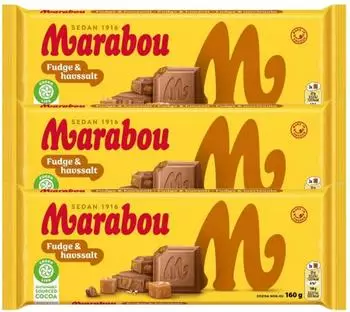 Marabou Fudge & Havssalt 160g
