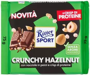 Ritter-Sport Protein Crisp Crunchy Hazelnut 75g