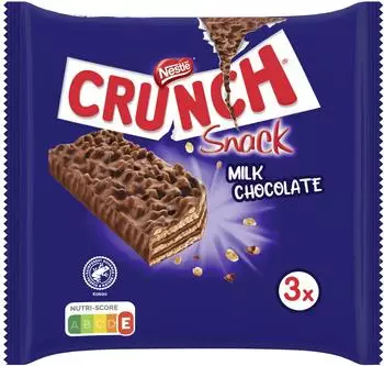 Nestlé Crunch Snack Milk Chocolate 3x33g