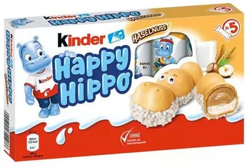 Kinder Happy Hippo Haselnuss 5 Stk.