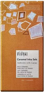 Vivani Vollmilchschokolade mit Karamell und Salz BIO 80g