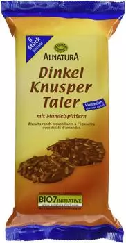 Alnatura Bio Mandel Dinkel Taler Vollmilch 100g