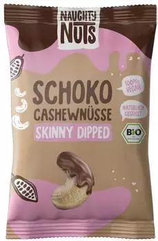 Naughty Nuts Bio Schoko Cashews Skinny Dipped 40g