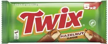 Twix Hazelnut Keksriegel Karamell Haselnussgeschmack Milchschokolade 5x46g