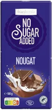 Frankonia Nougat mit S&uuml;&szlig;ungsmittel Maltit 100g