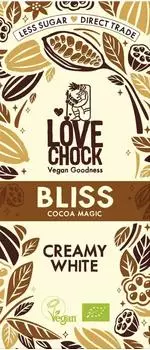 Lovechock Bliss geschmeidige Wei&szlig;e Bio Schokolade 70g