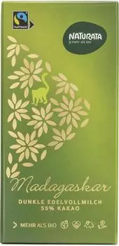 Naturata Madagaskar Dunkle Edelvollmilch 55% Bio 100g