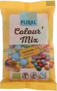 Pural Colour Mix Erdnüsse in Schokolade 100g