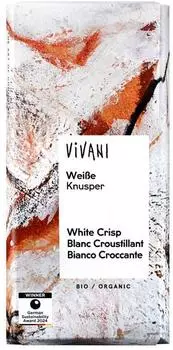 Vivani Wei&szlig;e Knusper Schokolade Bio 80g