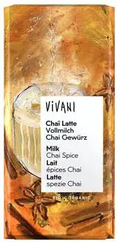 Vivani Chai Latte Vollmilchschokolade Bio 80g