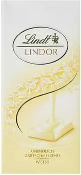 Lindt Lindor Schokolade wei&szlig; (100 g)
