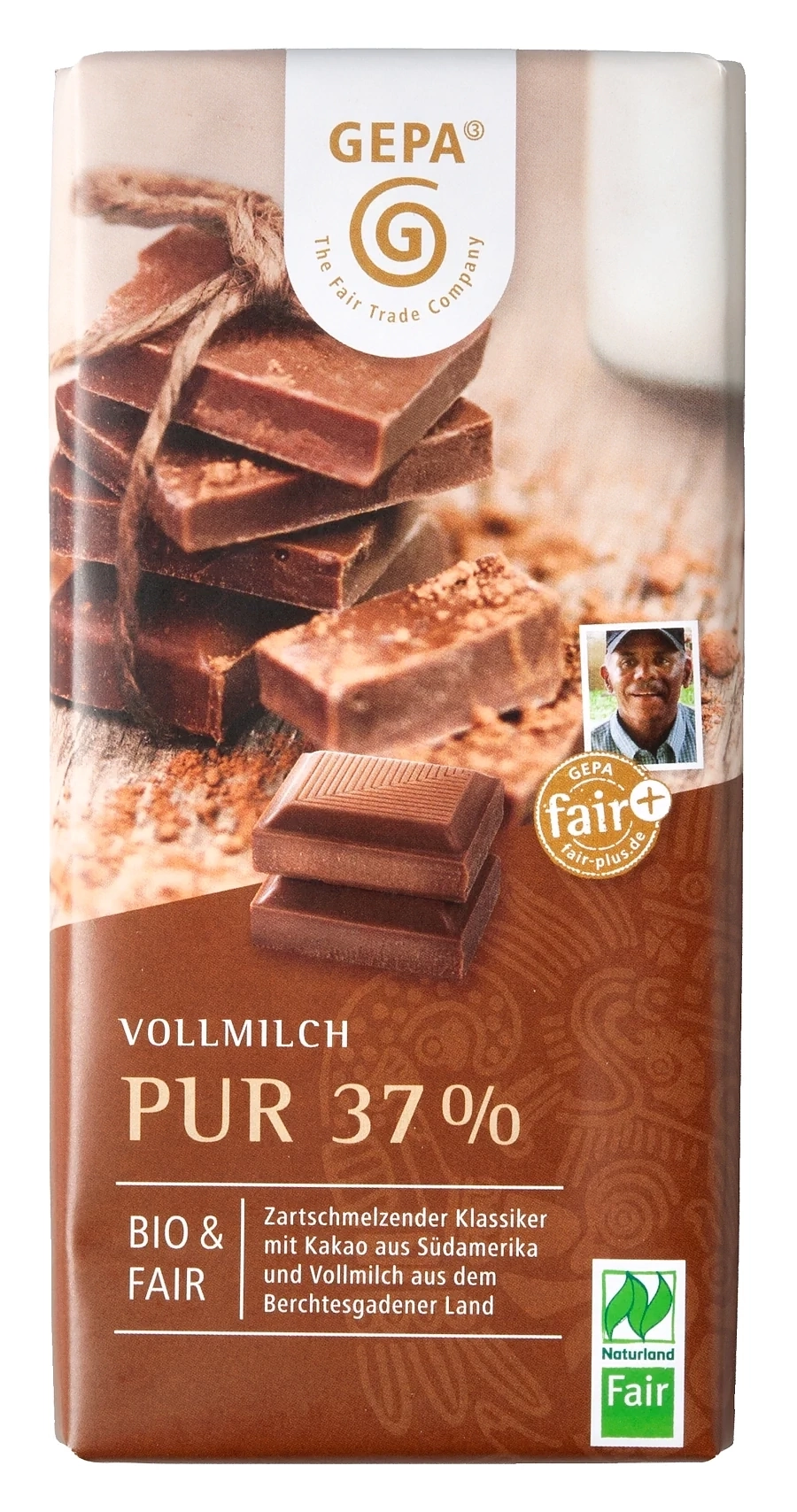 Gepa Vollmilch Pur Schokolade (100 g)