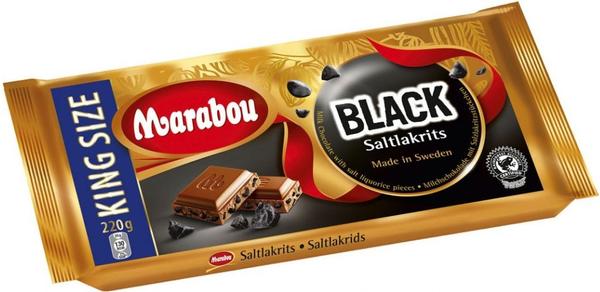 Marabou Black Saltlakrits (220 g)