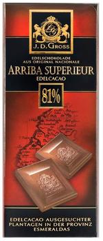 J.D. Gross Edelschokolade Arriba Superieur 81%