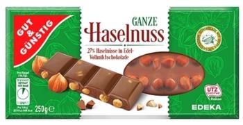 Gut & Günstig Edel Vollmilch Ganze Nuss