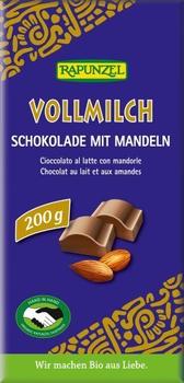 Rapunzel Vollmilch-Schokolade mit Mandeln (200 g)