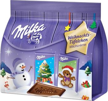 Milka Weihnachtstäfelchen mit Milchcremefüllung (150g)