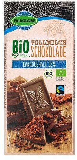 Bio Organic Vollmilch Schokolade (100g)