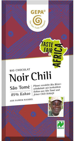 Gepa Schokolade Noir Chili 85% Kakao Bio (80g)