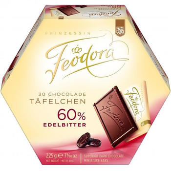 Feodora Chocolade Täfelchen 60% Edelbitter 30er (225g)
