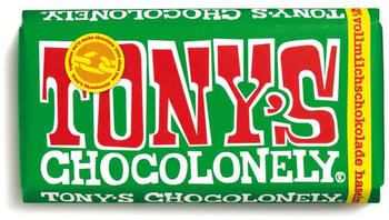 Tony’s Chocolonely Vollmilchschokolade 32% Haselnuss (180g)