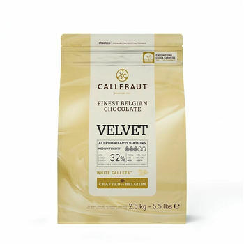 Callebaut Velvet Weiße Schokoladenkuvertüre Callets (2,5kg)