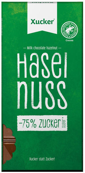 Xucker Haselnuss Schokolade mit Xylit (80g)