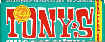 Tony’s Chocolonely Karamell Mandel Brezel Honig-Mandel-Nougat Meersalz (180 g)