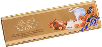 Lindt Swiss Premium Chocolate Alpenvollmilch Traube-Nuss (300g)