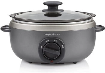 Morphy Richards 460022 Slow Cooker Aluminium 160 W liters Titanium