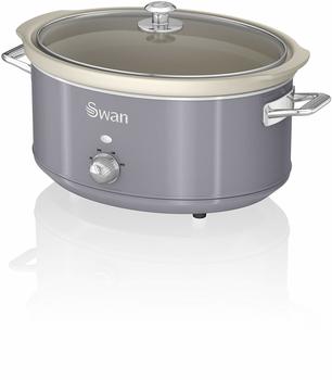 Swan SF17031 6.5L Retro Slow Cooker Grey