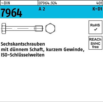 Industrial Quality Supplies Sechskantschraube M8x30 Edelstahl A2 100 Stck.