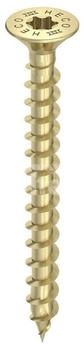 Heco TOPIX-plus 4x35 Senkkopf Fr&auml;staschen HECO-Drive TX Variables Vollgewinde gelb chromatiert 500 St&uuml;ck (60455)