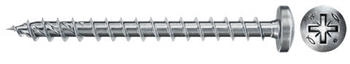 Fischer 200x Power-Fast II FPF II PZF 4 x 20 mm BC Pan Head PZ Vollgewinde galvanisch verzinkt blau passiviert (670242)