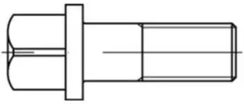 Industrial Quality Supplies Vierkantschraube DIN 478 mit Bund M8x30 Stahl 10.9 blank (004781000080030)